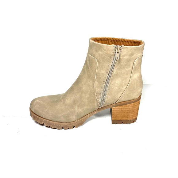 Korks By Kork-Ease Esmerelda Ankle Boots Womens Size 9.5 M Block Heel Taupe - Picture 4 of 12